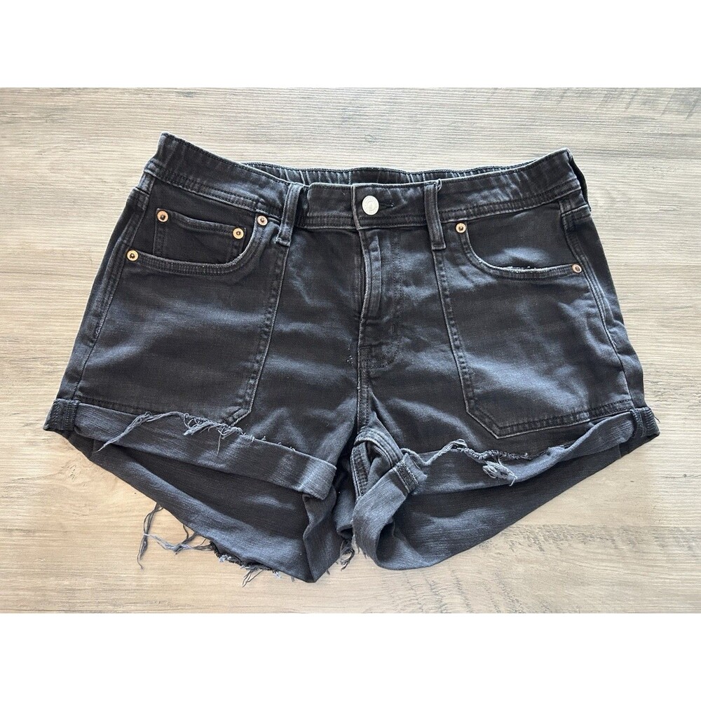 American Eagle Easy Shortie Women’s Stretch Black Shorts Size 6